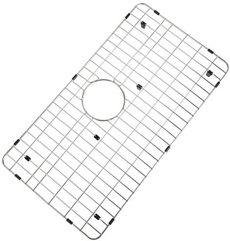 MONSINTA Kitchen Sink Grid and Sink Protectors, Stainless Steel Sink Grids for Bottom of Kitchen Sinks, 26 x 14 with Rear Drain for Single Bowl Sinks