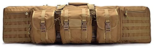 LGESR Weicher Gewehrkoffer Doppelte Waffenkoffer für Gewehre Taktische Taschen mit Mehreren Taschen für Waffen Waffenrucksack Luftgewehrkoffer Gewehrtaschen für den Schießstand