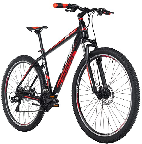KS Cycling VTT Hardtail 29'' Morzine Noir/Rouge Adulte Unisexe, 29 Zoll, 48 cm
