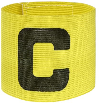 BESPORTBLE Banda de capitán de fútbol juvenil C-capitán de fútbol, pulsera de capitán C, bandas de capitán para equipos de fútbol, pulseras deportivas ajustables, para niños, jugadores