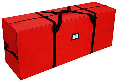 AerWo Christmas Tree Storage Bag, Extra Large Christmas Tree Bag Fits Up to 7.5 Ft Artificial Trees, Heavy Duty 600D Oxford Xmas Tree Bag with Dual Zipper (50” X 20” X 15”)