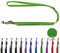 Hundeleine gummiert verstellbar/Doppelleine gummiert für mittlere und große Hunde / 2m / 2,40m / 2,80m / 3,50m / 5m (Neongrün, 2m)