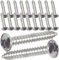 3.5mm x 45mm Pozi Pan Self-Tapping Screws - Marine Grade Stainless Steel (Pack of 20)