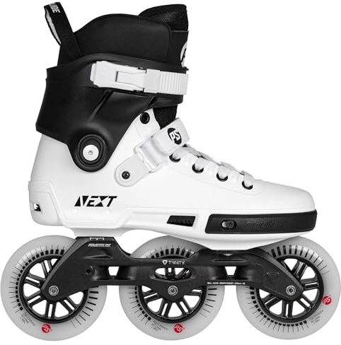 Powerslide Inline Skate Next Core Black 110 in weiß/schwarz, für Urban und Fitness, für Damen und Herren