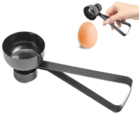 Cracker per uova, Cracker per uova,Taglierina e decorazione per uova - Apriscatole per gusci d'in acciaio inossidabile, rompiuova in metallo rapido e sicuro per la cottura in cucina domestica