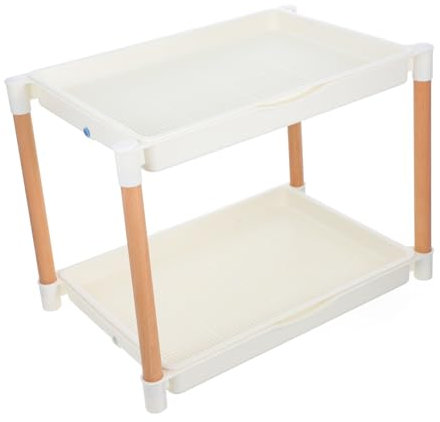 CIMAXIC Vassoio per Germinazione A Doppio Rack per Coltivazione di Microgreens Vassoio Griglia A Rete per Semi Vivaio di Avviamento Fagioli Grano