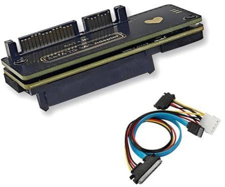 Kznifmk Scheda adattatore a SAS HDD da 6 Gbit/S 3.0 a 22 Pin a SAS a 29 Pin per Disco Rigido SAS da 2,5/3,5 Pollici SSD B