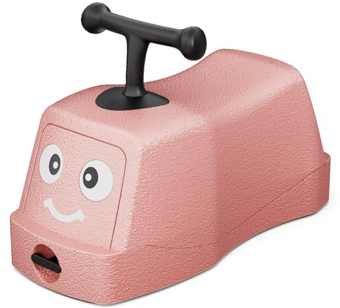 KORIMEFA 4 in 1 Rutschauto, Baby Walker mit 360° Geräuschlose Räder, Lauflernhilfe mit Aufbewahrungsfunktion, Lauflernwagen Baby ab 6 Monaten (Rosa)