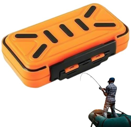 Boîte de rangement de pêche | Boîte de rangement étanche pour leurres | Outil de joint de bande double face avec séparateur amovible pour pêcheur et pêcheur