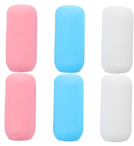 minkissy Manicotti Elastici per Bottiglie da Viaggio di Perdite in Silicone 6 Pezzi 22 Cm Coperture Proteggi Flaconi Shampoo Lozione per Viaggi e Uso Quotidiano