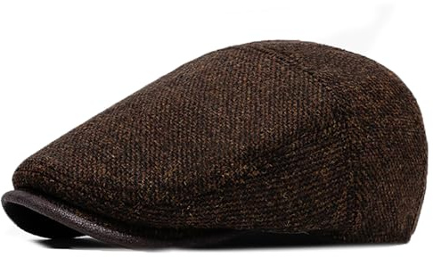 Casquette Plate Homme Laine Béret Souples Vintage Basque Reglable Newsboy