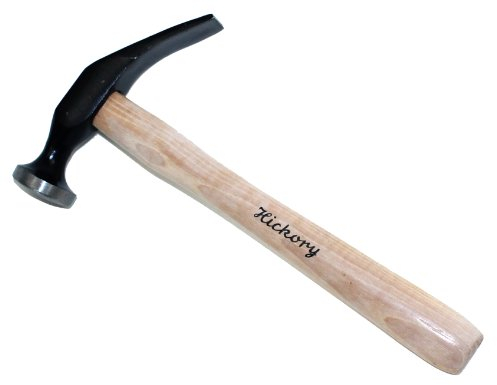 Schuhmacherhammer Spezialhammer 350g - Abgerundeter Kopf, Schwarz Lackiert, Hickorystiel - Perfekt für Präzise Schuhreparaturen und - Made in Germany in Top Qualität von Langlauf Schuhbedarf