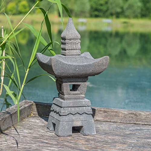 Lanterne Japonaise En Pierre De Lave 55cm