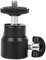 Mini Ball Head, Camera Tripod or a Monopod Mount Ballhead 360° Rotation Adapter 1/4 Screw Mount Stand for DSLR Camera Camcorder(Black)