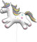 Procos 92444 - Palloncino a Forma di Unicorno, 96 cm, Motivo: Unicorno, Elio, Palloncino, Compleanno, Decorazione, Regalo