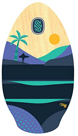 Surfboard SkimOne 39 100cm Kauai Lila Türkis