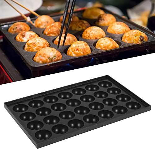 28 Fori 4 Cm Takoyaki Piastra Riscaldante Antiaderente Cuocere a Casa Takoyaki Takoyaki Piastra Solo Takoyaki Piatti in Alluminio