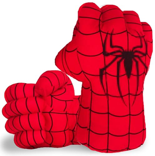 Boxhandschuhe Kinder, 1 Paar Boxhandschuhe, Lustig Boxhandschuhe, Schaumstoff fäuste mit Befestigungen, Handschuhe, groß, weich, Plüsch, Cosplay-Kostüm-Spielspielzeug, Jungen und Mädchen (B)