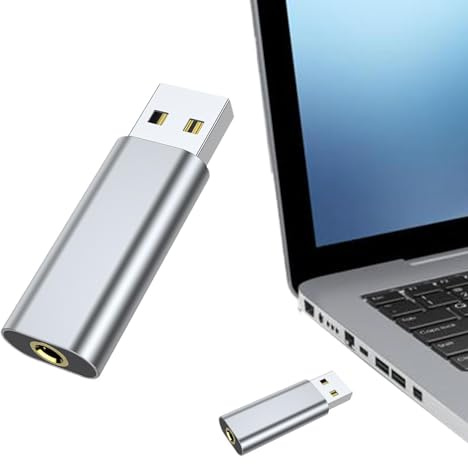 Scheda audio esterna - Scheda audio da 3,5 mm per PC Plug and | Scheda audio senza driver, interfaccia audio USB portatile per League of Legend, cuffie, cuffie