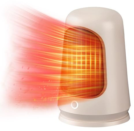 Mini Stufetta Elettrica Ceramica,Portatile Stufetta Elettrica Basso Consumo,Riscaldamento Elettrico a Basso Consumo,per Scrivania Ufficio
