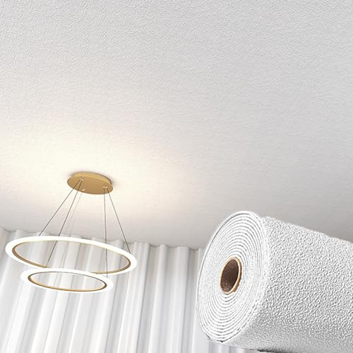 Unikicool Piastrelle per soffitto in PVC Decorativo,Pannelli per Controsoffitti in Schiuma di PVC,Rivestimento per Soffitto per Seminterrato,Spessore 2 mm,per casa Ufficio e Rivestimento murale