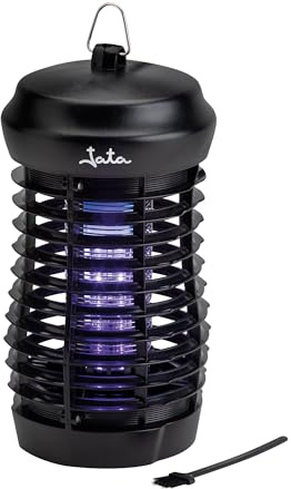 JATA HOGAR MOST3561 - Eliminador de Insectos Eléctrico UV, Mata Mosquitos Interior 30 m², Luz LED 395 NM, Bandeja Extraíble, Bajo Consumo, Uso Colgado o Sobremesa