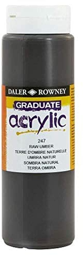 Daler - Rowney Graduate Acrylfarbe, 500 ml, Umbrabraun