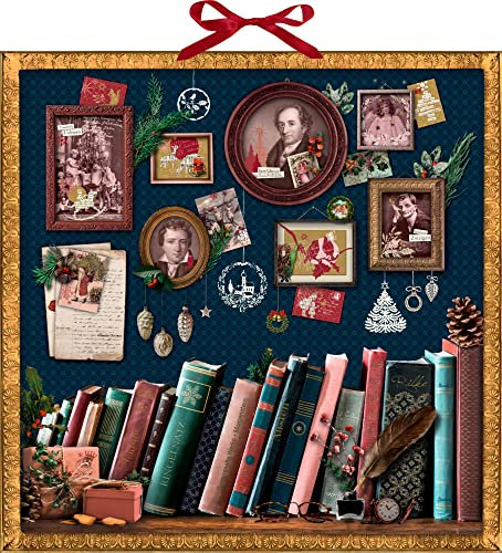 Zettelkalender - Adventspoesie mit deutschen Dichtern: 24 eingesteckte Briefe und Geschenk-Doppelkärtchen (Literarische Adventskalender)