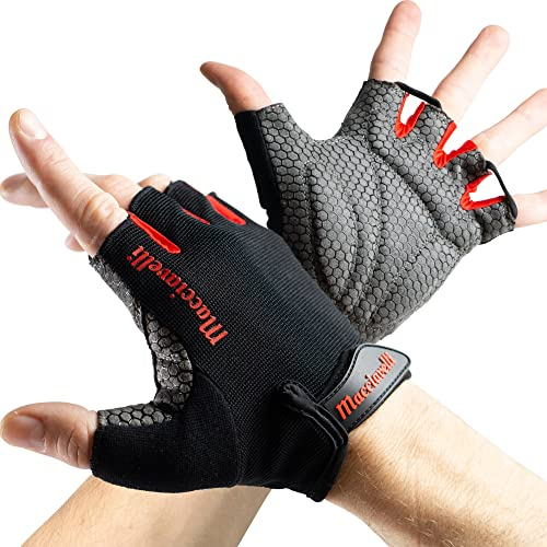 MACCIAVELLI® Fitness Handschuhe Damen Herren - Trainingshandschuhe für Kraftsport, Krafttraining, Bodybuilding - Gym Handschuhe, Fitnesshandschuhe