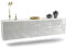 Dekati Lowboard Anaheim hängend (180x49x35cm) Korpus Weiss matt - Front Hochglanz Weiß - Push to Open