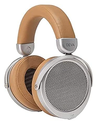HIFIMAN Deva (versión con cableado) Auriculares magnéticos de Alta fidelidad con Tapa Abierta de tamaño Completo, para audiófilos/Estudio, Diadema cómoda, Gran Sonido marrón/Beige