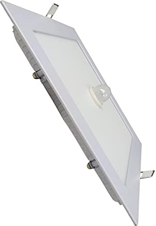 LED ATOMANT Pack 2x Panel LED Cuadrado Ultrafino 18W 220mm con sensor de movimiento y sensor crepuscular (MODO NOCHE), Color Blanco Frio (6500K), 1600 Lumenes, Downlight Empotrable