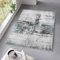 Taracarpet Kurzflor Teppich fürs Wohnzimmer Schlafzimmer und das Kinderzimmer Moderner Designerteppich TC-Fashion 6111 Vintage in blau grau 140x200 cm