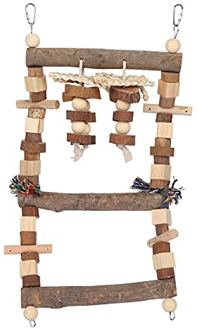 Papageien-Kauspielzeug, Vogelschaukel-Kauspielzeug, Vogelleiter, Brücke, Papageienschaukel, Kauspielzeug, Baumstämme, Käfigzubehör Für Kleine Vögel, Für Kleine Sittiche, Nymphensittiche, Sittiche, Fin