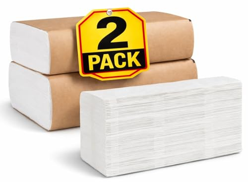 1InTheOffice Multifold Paper Towels, Paper Hand Towels for Bathroom, Folded Paper Towels, 1-Ply, 9 x 9.45, 250 Towels/Pack, 2 Pack