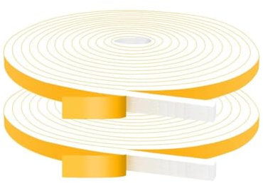 GXGM 2 Rotoli Nastro Sigillante Impermeabile Autoadesivo Striscia di Tenuta per Bordo Vasca da Bagno Perdite Resistenze Nastro Impermeabile Cucina e Bagno 10m*15mm*2mm