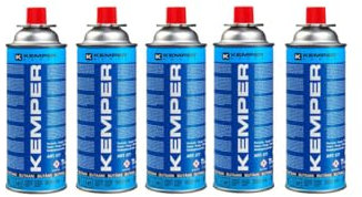 Pack KEMPER 5x Cartouches de Gaz Butane 227gr Camping