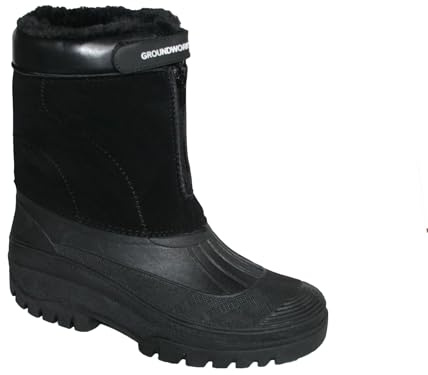 Groundwork Mens Horse Riding Yard Stable Walking Winter Warm Farm Mucker Boots in Sizes 7-11