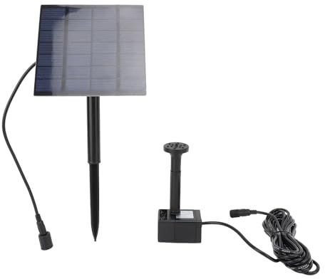 Rosvola Kit Pompa Acqua Solare Pompa Fontana a Getto Potente e Durevole per Vasche per Uccelli, Giardini e Cortili, Realizzata in ABS
