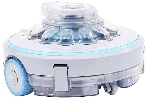 vidaXL Robot Limpiador de Piscina Inalámbrico Jardín Patio Terraza Exterior Eléctrico Limpiafondos Aspirador Sumergible Dejar Limpio 27 W