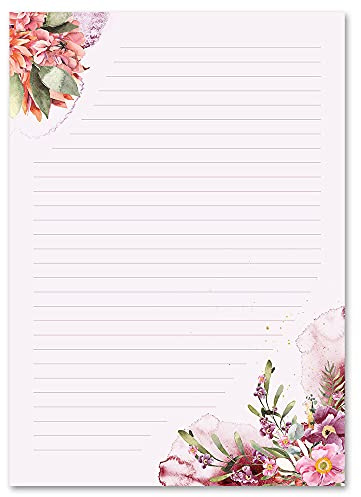 Motivpapier BLÜTENZEIT Liebesbrief - DIN A4 Format 100 Blatt - Blumen & Blüten