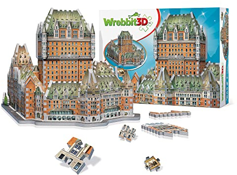 Wrebbit3D Château Frontenac 3D Puzzle | 865 Jigsaw Puzzle Pieces | Castles and Cathedrals Collection