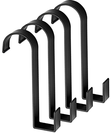 Faittoo Crochets pour radiateur de salle de bain, 4 pièces crochets adhésifs pour serviettes en aluminium spatial, crochets porte-serviettes de bain, crochet autocollants pour serviettes (C)
