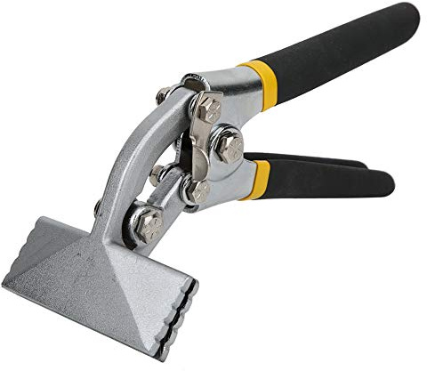 Metal Sheet Bending Pliers Manual Tool Non Slip Handle Seaming Pliers(Curved) for DIY Automotive HVAC Sheet Metal Work
