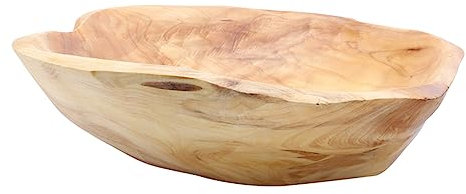 CIYODO Piatto da frutta in legno massello intagliato in radice centro tavola pallet vassoio da portata per antipasti ciotola per insalata Vassoio per alimenti Decorare fruttiera in legno
