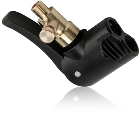Tweozhui 1 st Cykelventiladapter, bilventiladapter, universell däckventilanslutning, mässing snabbpumpskontakt med klämma, för bil, cykel, motorcykel