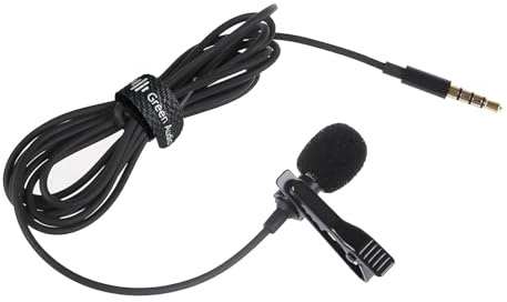 Ansteckmikrofon, kabelloser Clip, -Mikrofon, omnidirektionales Mikrofon, geräuschunterdrückendes Ansteckmikrofon für Aufnahmen, Vlogging, Interviews, Podcasting, leichtes tragbares Mikrofon