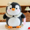 AQCQDQ Pinguin Stofftier Plüschtier, Kuscheltier Plüschpuppen Pinguin, Stofftier Schmusetier Geschenk, Kuscheltier Pinguin Plüschtier für Mädchen und Jungen (45cm,Pinguin)