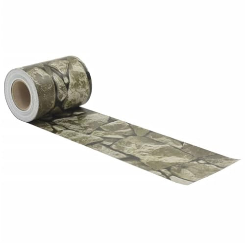 Sichtschutz Terrasse Hundezaun Zaun Garten Hundezaun Camping - Sichtschutzstreifen Steinoptik Grau 35x0,19 m PVC für Terasse Garten Balkon Campingplatz