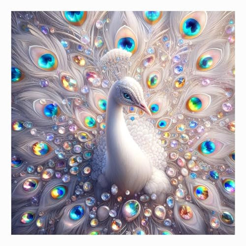 FHBUBPUP Diamond Painting Kits for Adults Peacock Diamond Art Kits